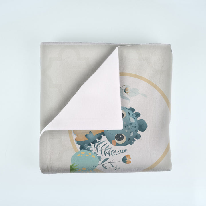 Dinosaur Steps Milestone Blanket