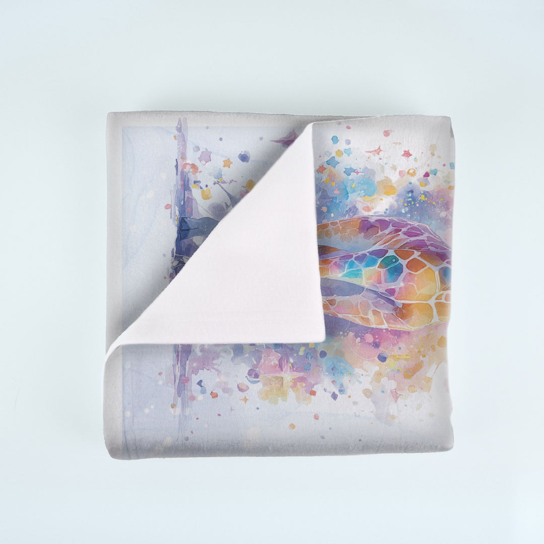 Colorful Giraffe Milestone Blanket