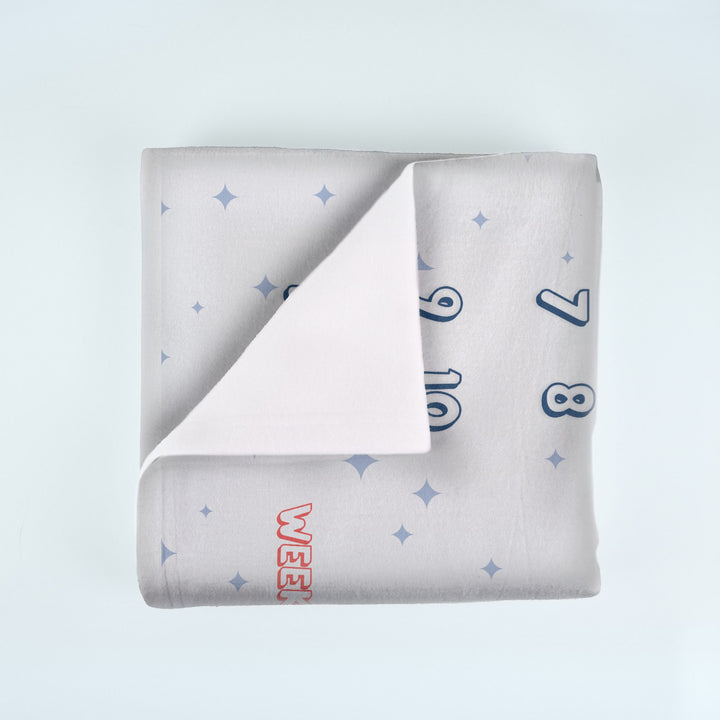 Spaceship Milestone Blanket