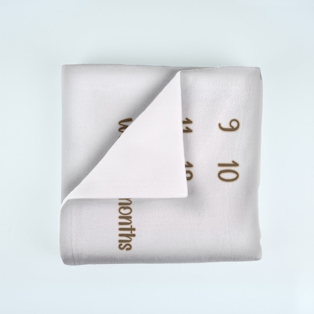 Forest Animal Tea Party Milestone Blanket