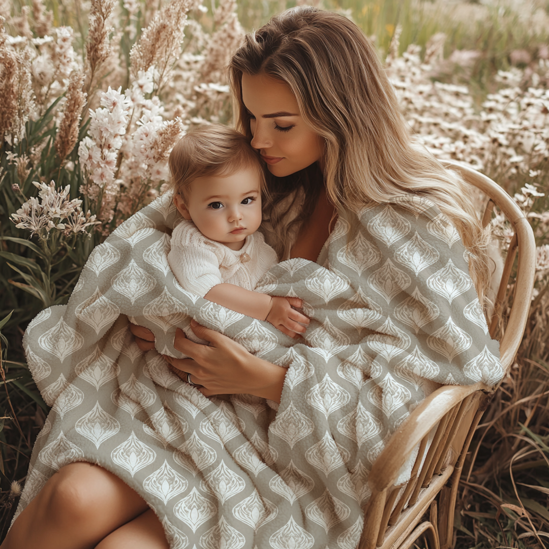 Tan Geo Blanket