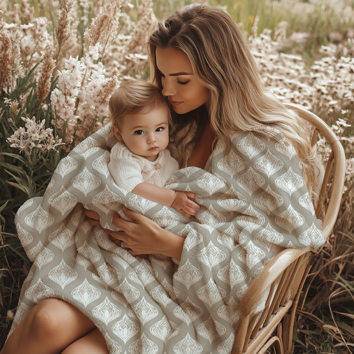 Tan Geo Blanket