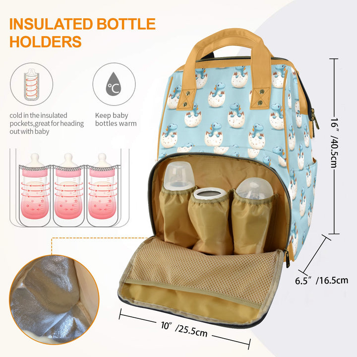 Dinosaur Egg Multi-Function Diaper Bag