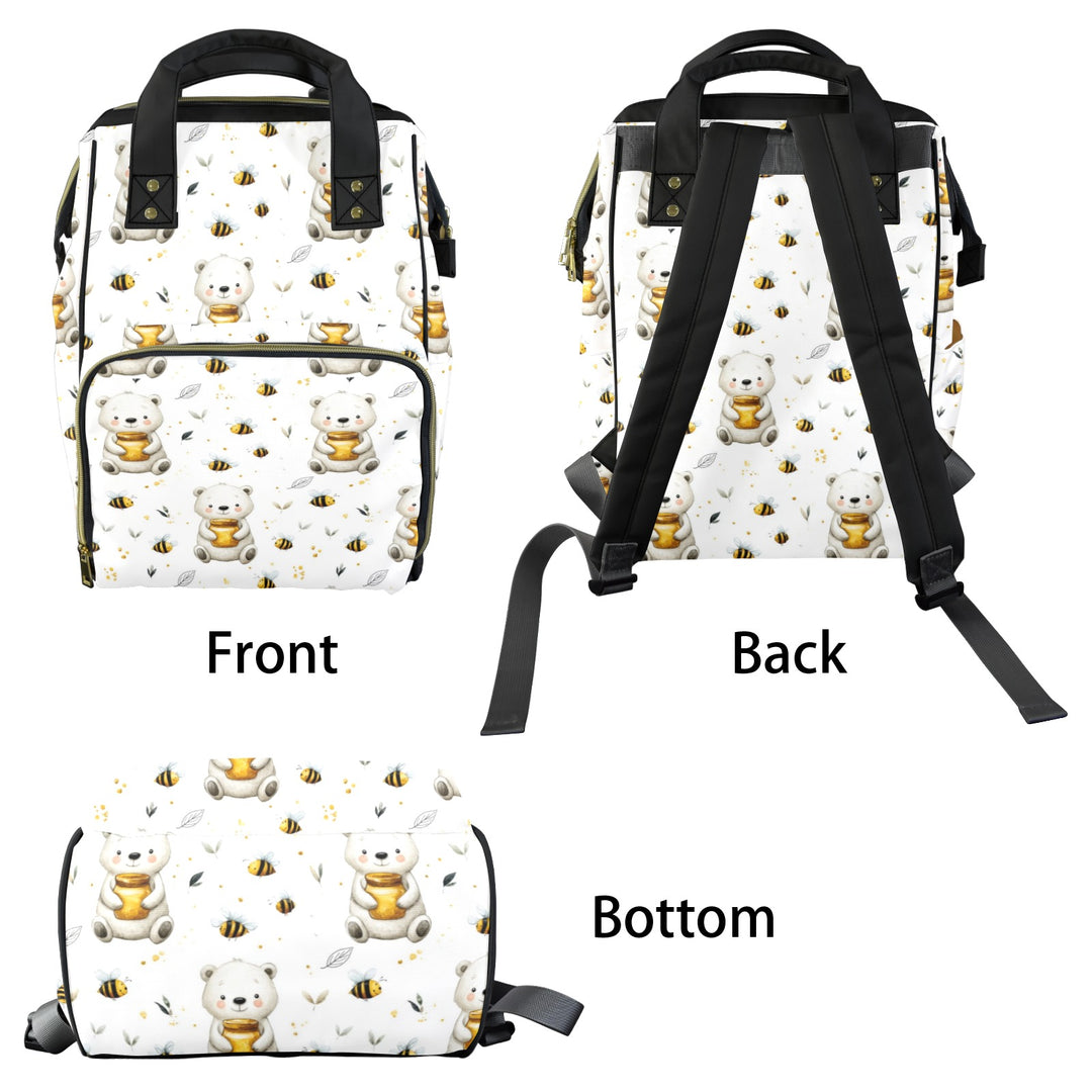 Bears and Honey Bees Diaper Bag