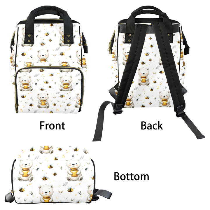 Bears and Honey Bees Diaper Bag
