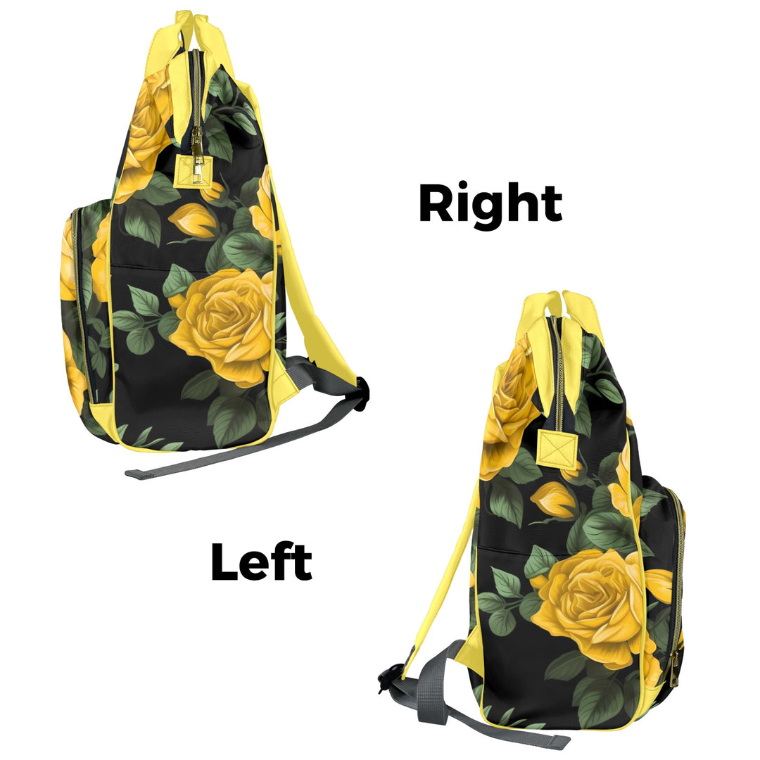 Yellow Rose Diaper Bag