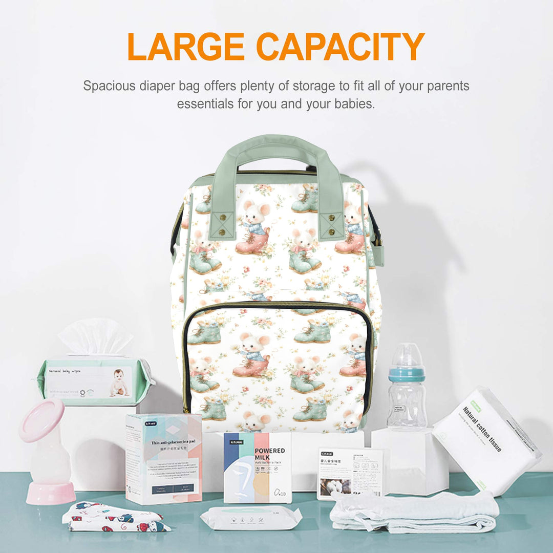 Mouse in Boots Diaper Bag