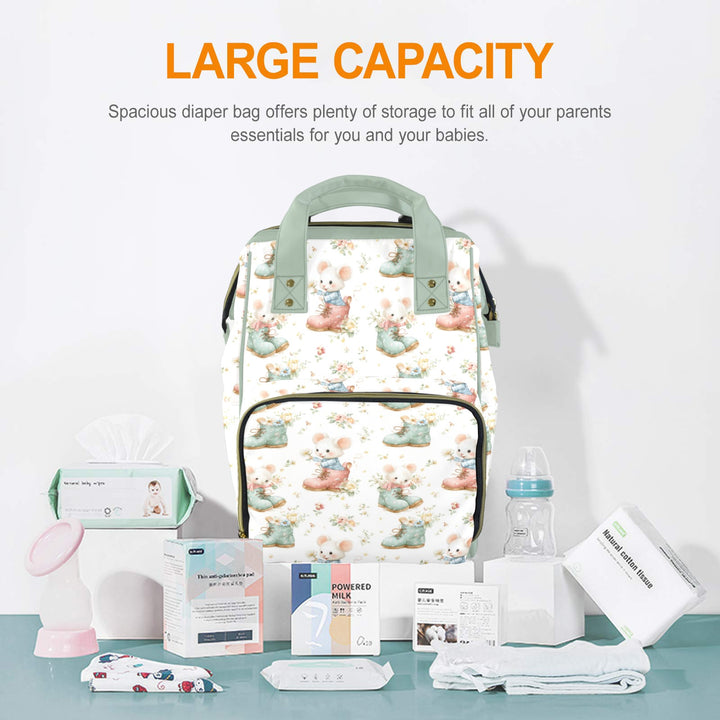Mouse in Boots Diaper Bag