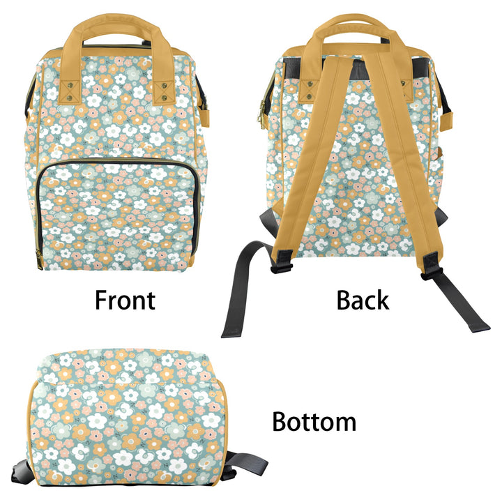 Boho Flower Diaper Bag