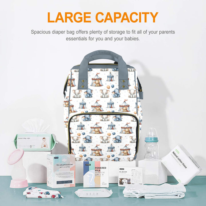 Whimsical Circus Diaper Bag