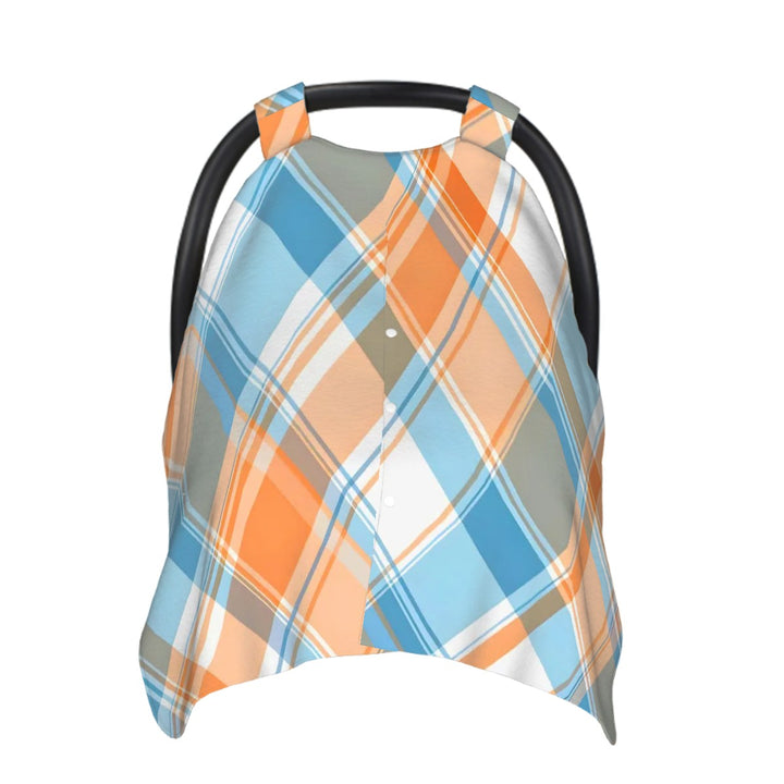 Orange and Teal Car Seat & Breastfeeding Cover
