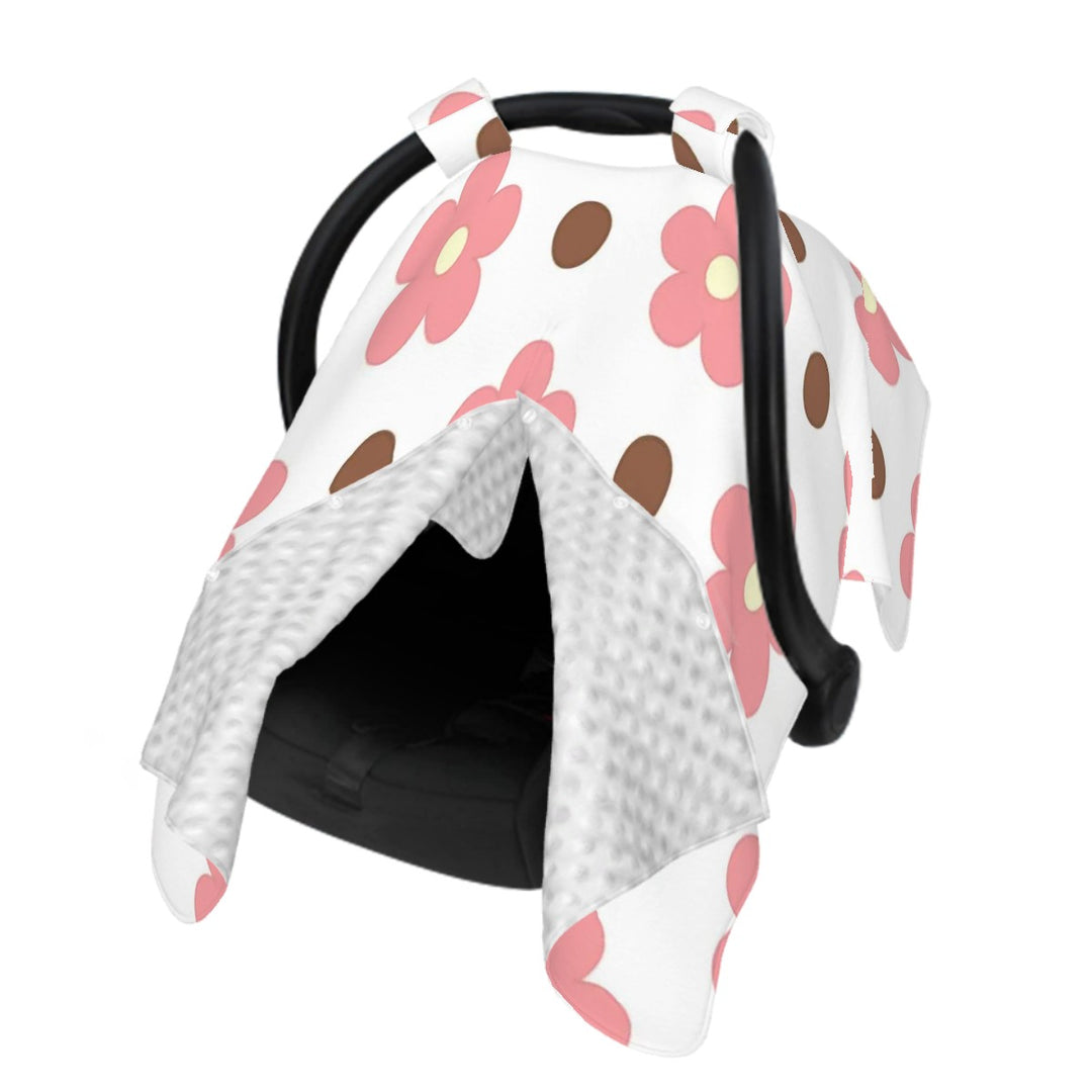 Pink Daisy Car Seat & Breastfeeding Cover