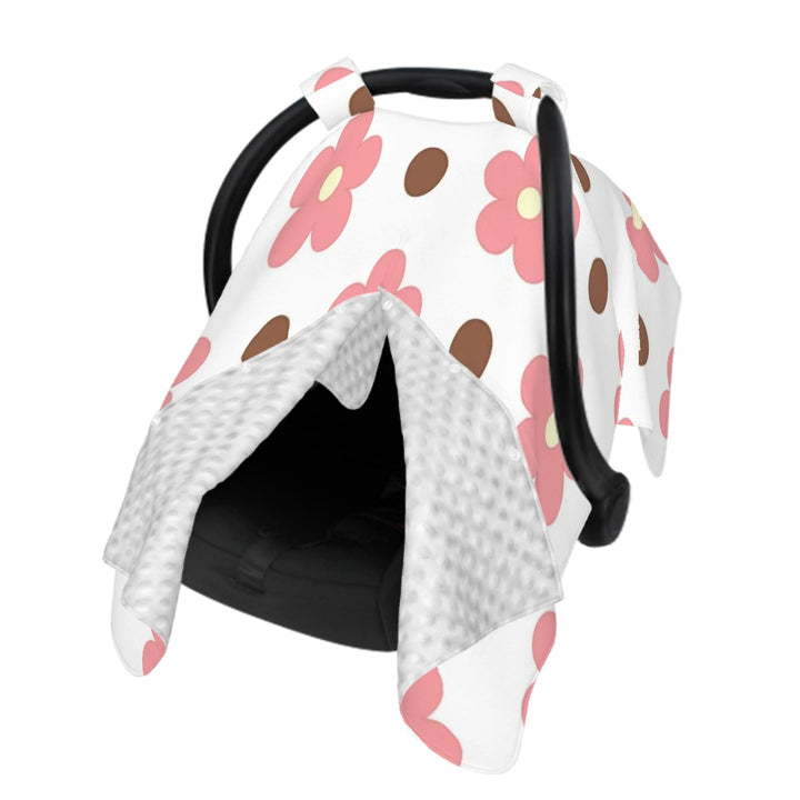 Pink Daisy Car Seat & Breastfeeding Cover