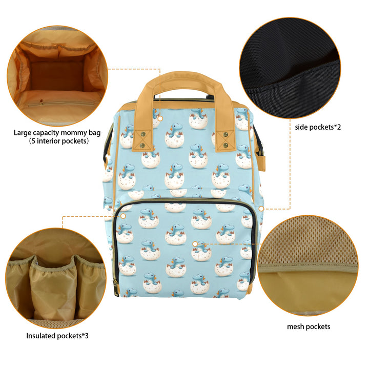 Dinosaur Egg Multi-Function Diaper Bag