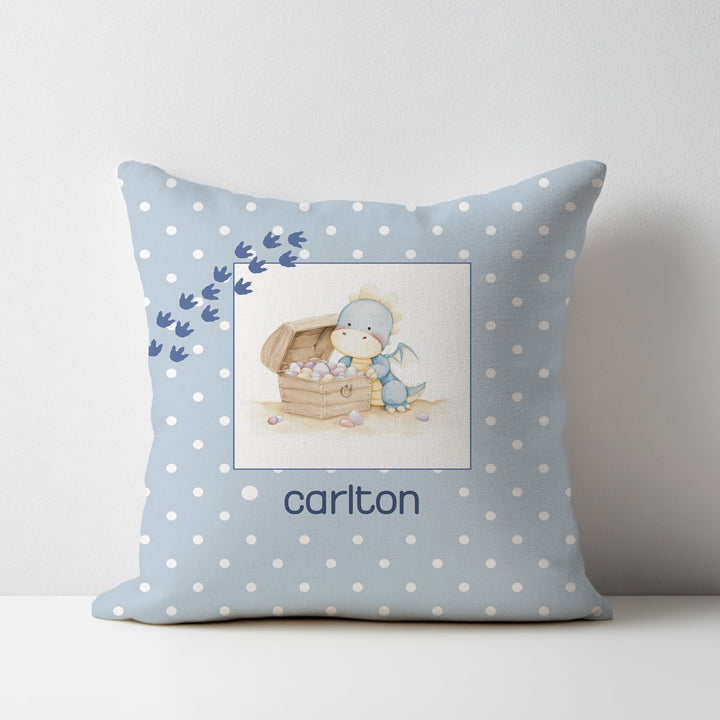 Dinosaur and Treasure Throw Pillow Covers