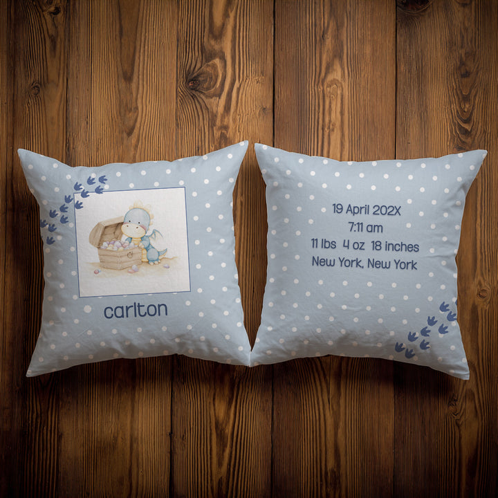 Dinosaur and Treasure Throw Pillow Covers