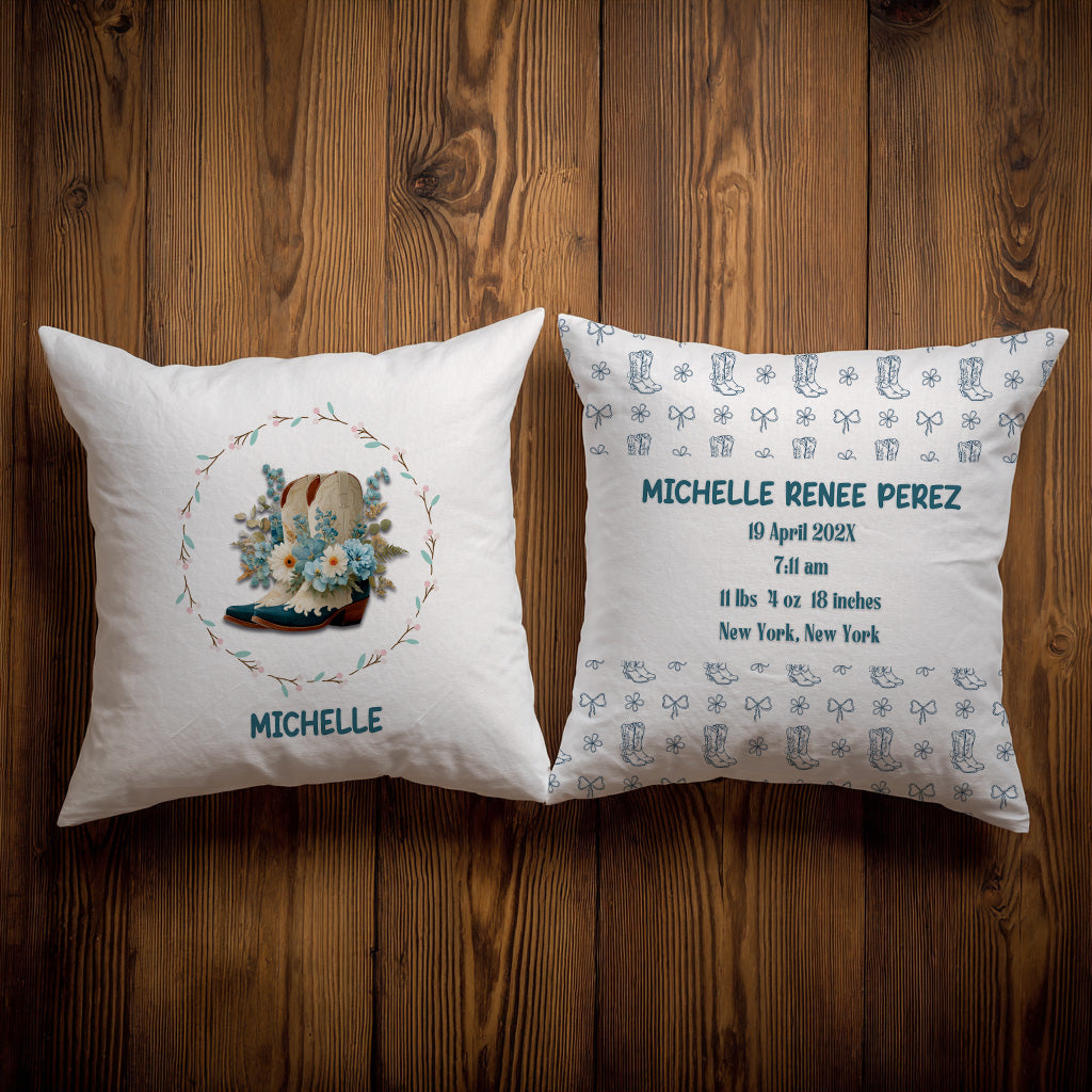 Cowgirl Boots Throw Pillow Covers