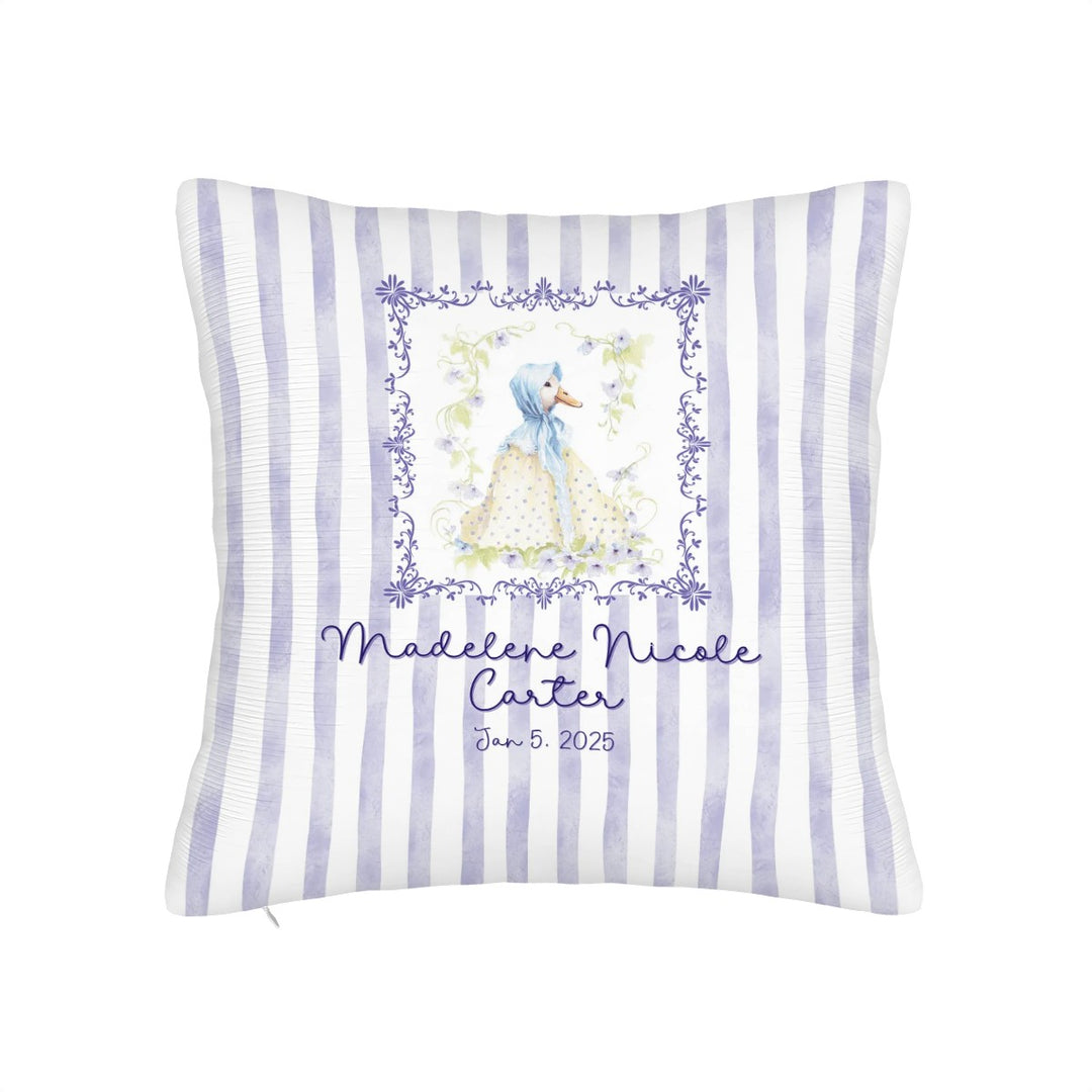 Purple Goose Throw Pillow Covers