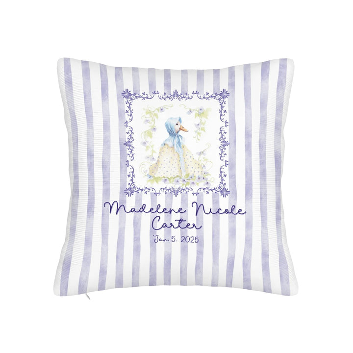 Purple Goose Throw Pillow Covers