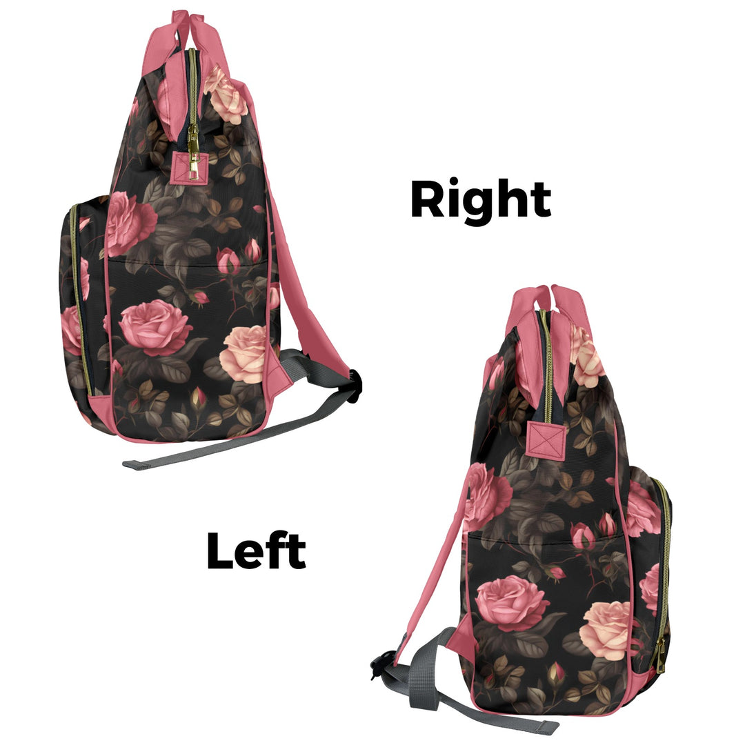 Pink Rose Diaper Bag