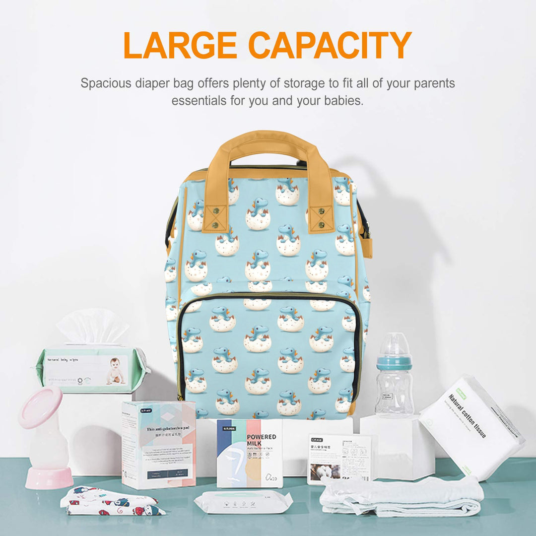 Dinosaur Egg Multi-Function Diaper Bag
