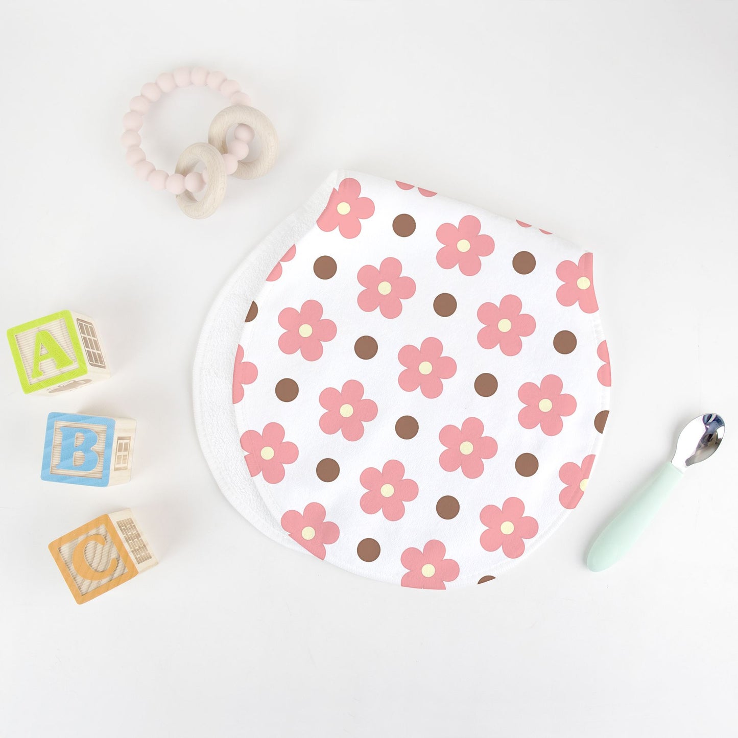 Flower Burp Cloth