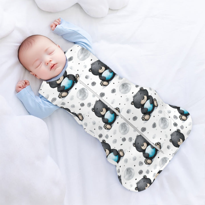 Black Teddy Bear Sleeveless Baby Sleep Sack