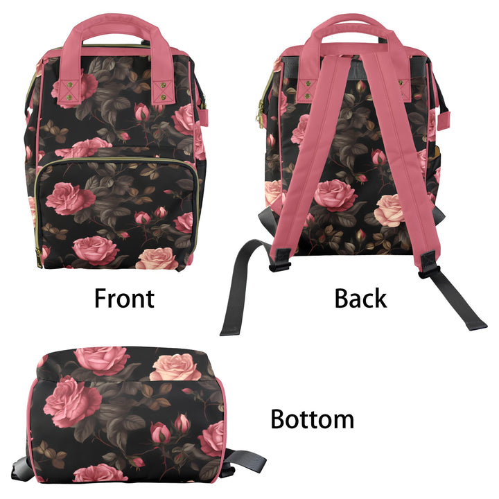 Pink Rose Diaper Bag