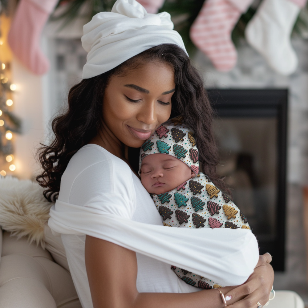 Christmas Cookies Cocoon Baby Swaddle Set