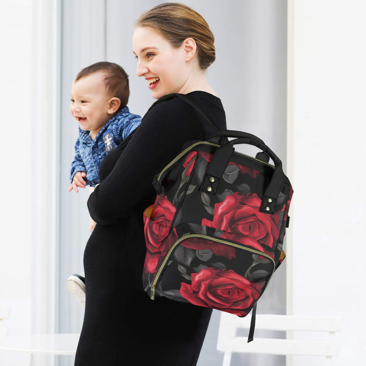 Red Rose Diaper Bag
