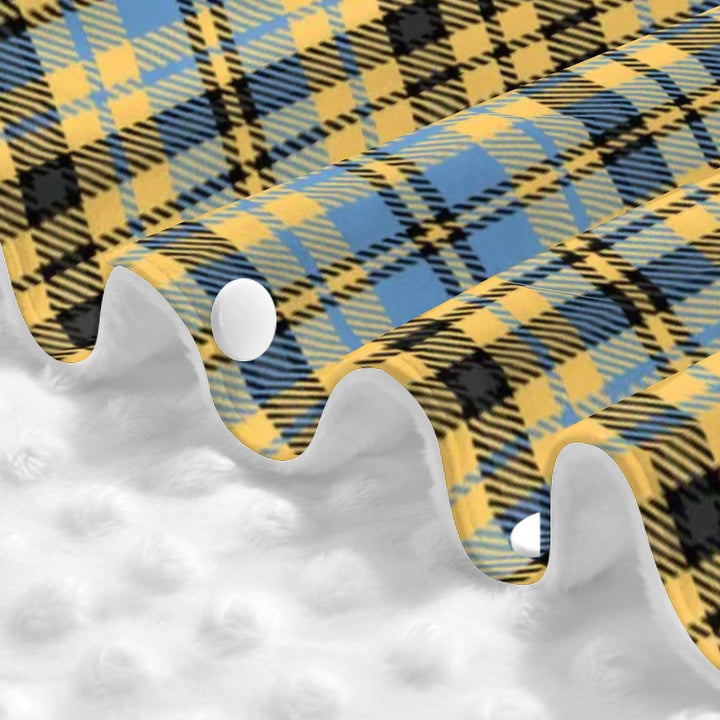 Blue and Yellow Plaid Car Seat & Breastfeeding Cover