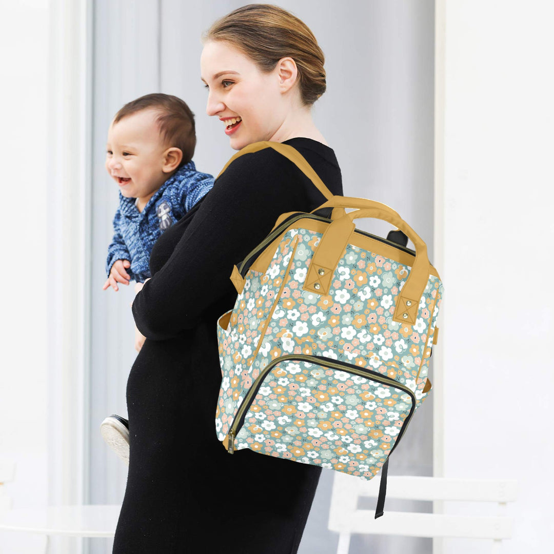 Boho Flower Diaper Bag