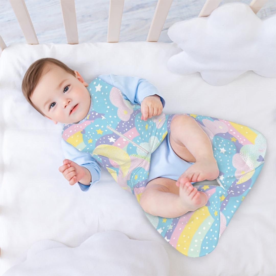 Whimsical Rainbows and Stars Sleeveless Baby Sleep Sack