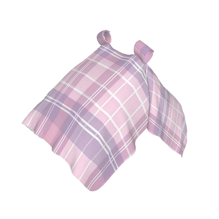 Pink and Purple Plaid Baby Car Seat Cover