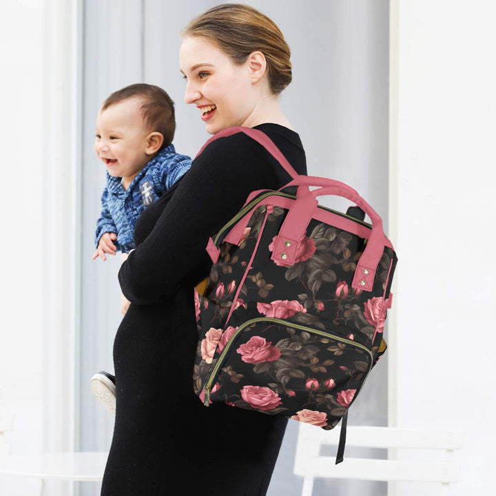 Pink Rose Diaper Bag