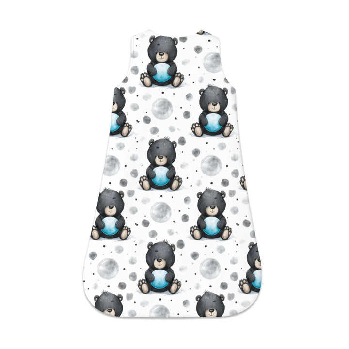 Black Teddy Bear Sleeveless Baby Sleep Sack