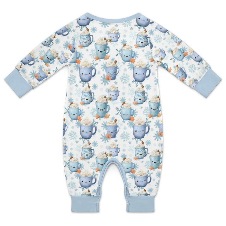 Blue Cocoa Mugs Long Sleeve Baby Romper