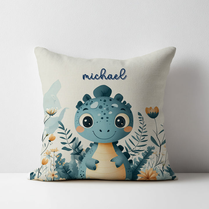 Personalized Dinosaur Throw Pillow Covers