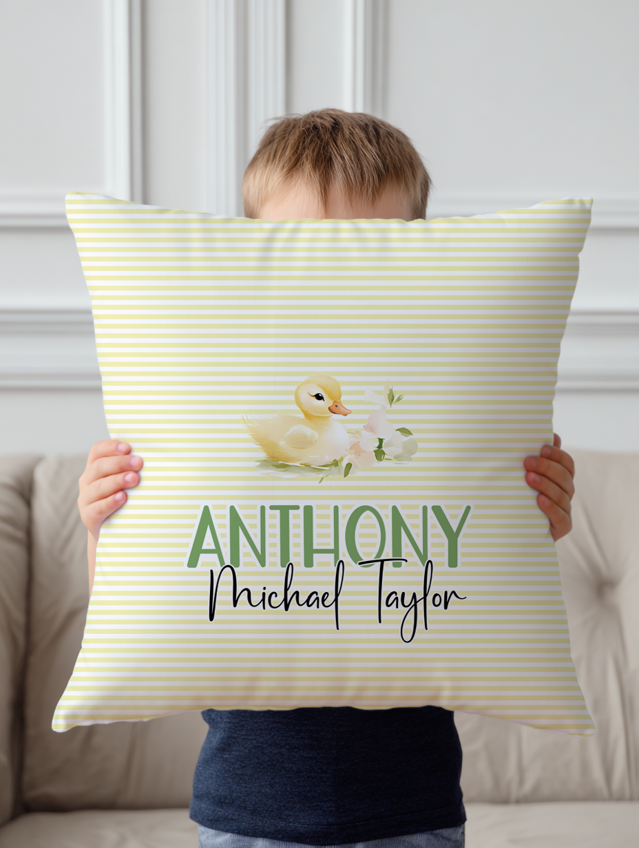 Baby Duckingly Corduroy Throw Pillow Covers