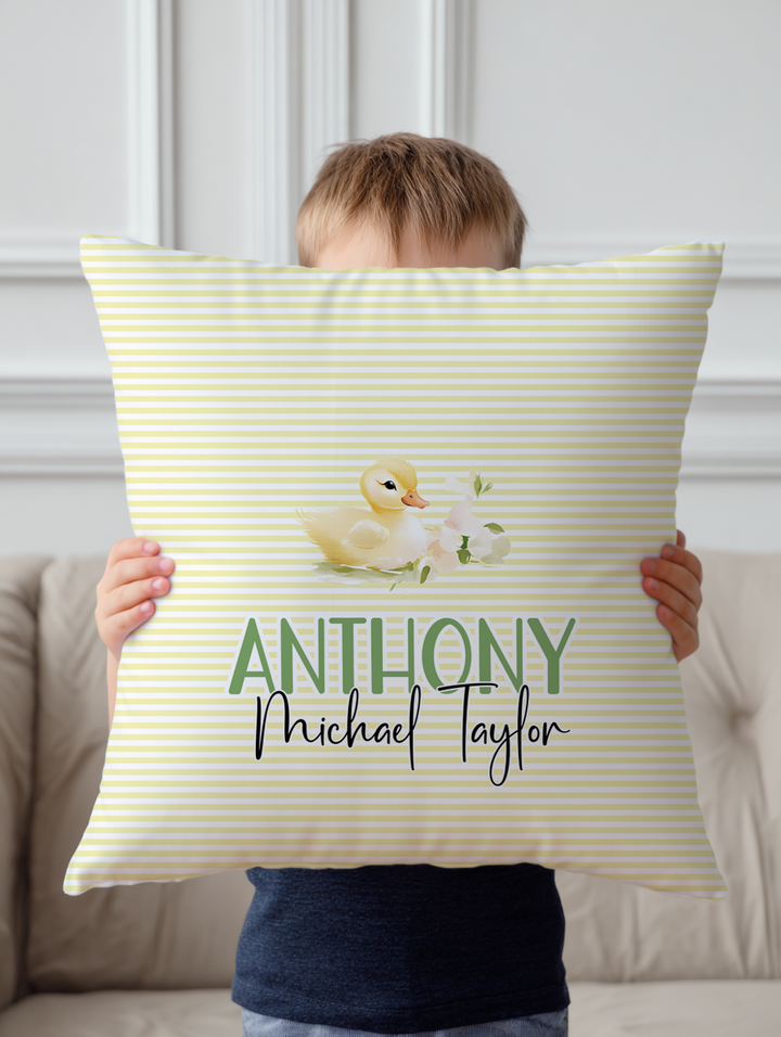 Baby Duckingly Corduroy Throw Pillow Covers