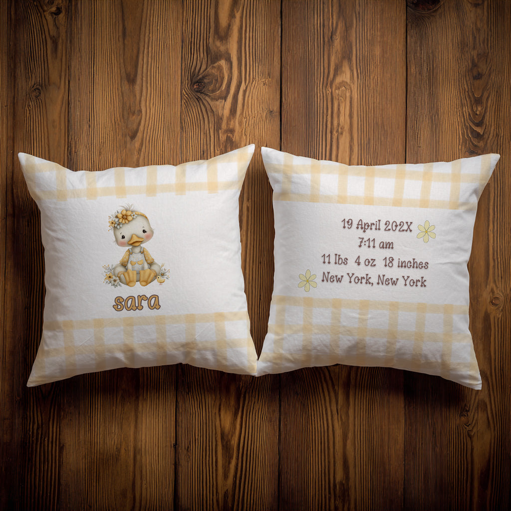 Baby Duckling Throw Pillow Covers