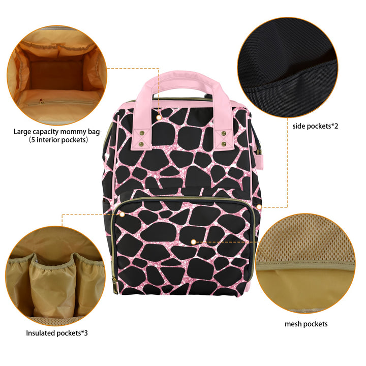 Pink Pebble Diaper Bag