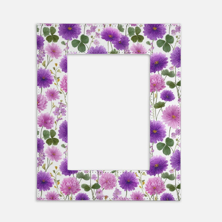 Purple Floral Picture Frame