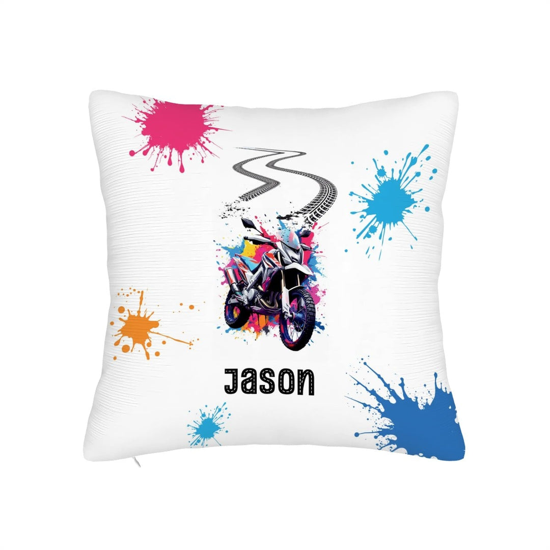 Motor Bike Splash Throw Pillow Covers