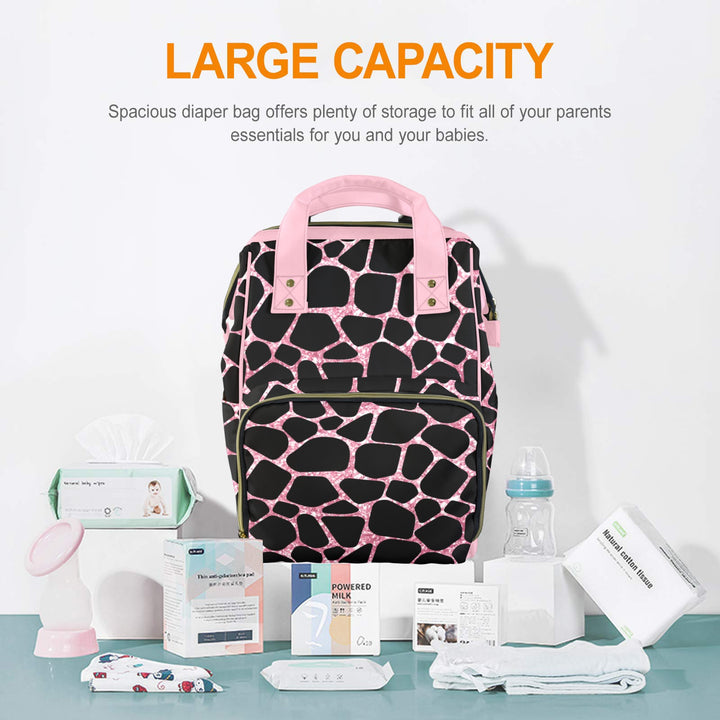 Pink Pebble Diaper Bag