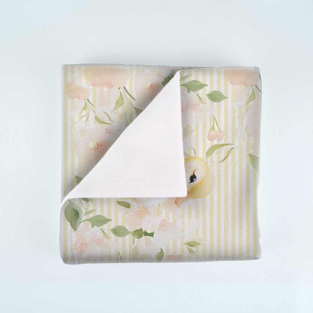 Baby Duck Soft Fleece Milestone Blanket