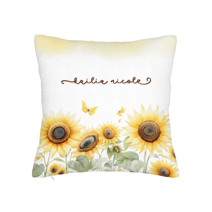 Sunflower Throw Pillow Covers