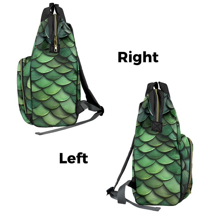 Green Dragon Scale Diaper Bag
