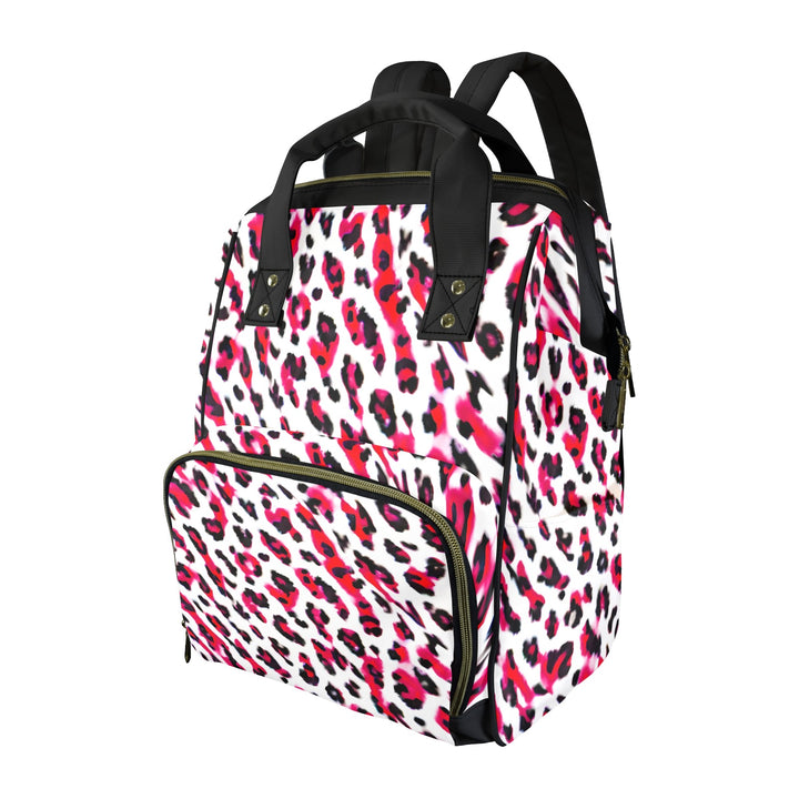 Red Leppard Print Diaper Bag