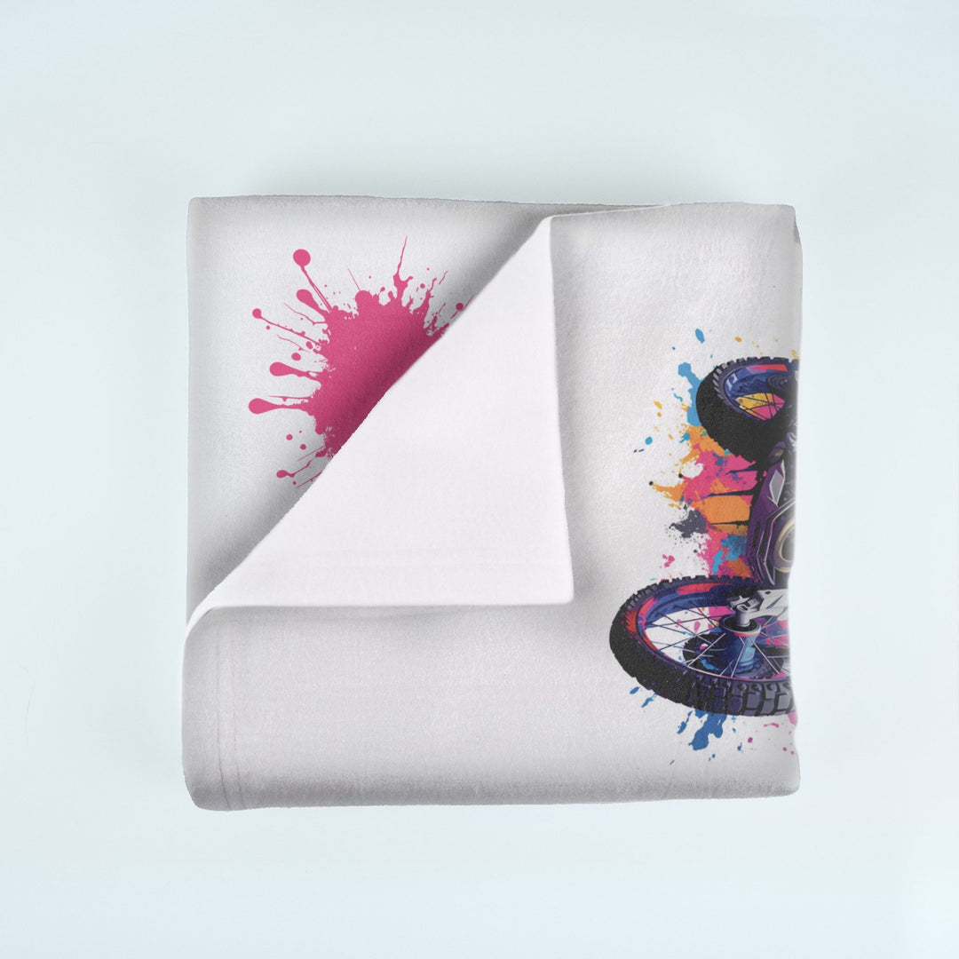 Motor Bike Milestone Blanket